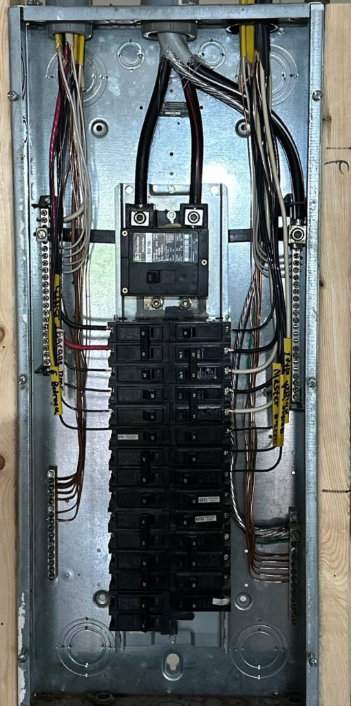 a residential electrical panel